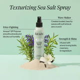 KITSCH Texturizing Sea Salt Spray bottle with spray nozzle, designed for adding beachy waves and texture to hair.