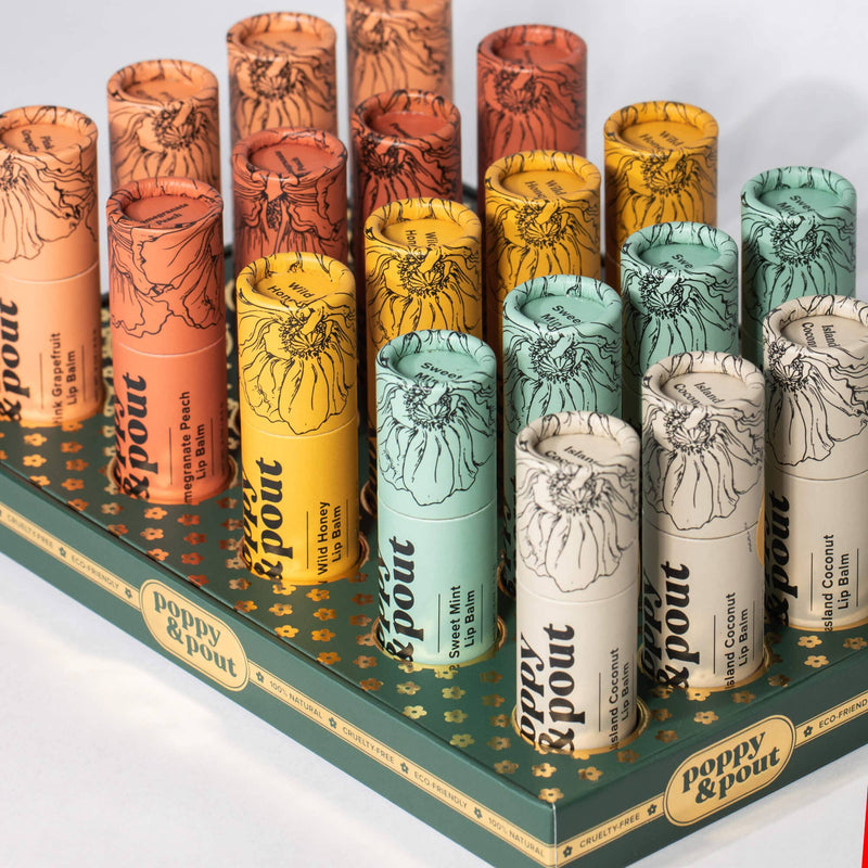 Retailer Display, Lip Balm, 20-Tube Tray