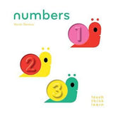 TouchThinkLearn Numbers from Chronicle Books, colorful tactile number cards for early math learning and sensory play.
