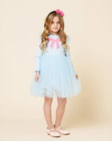 Frill Bow Tutu Dress: White