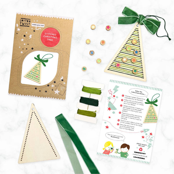Make Your Own Stitched Christmas Tree Decoration
