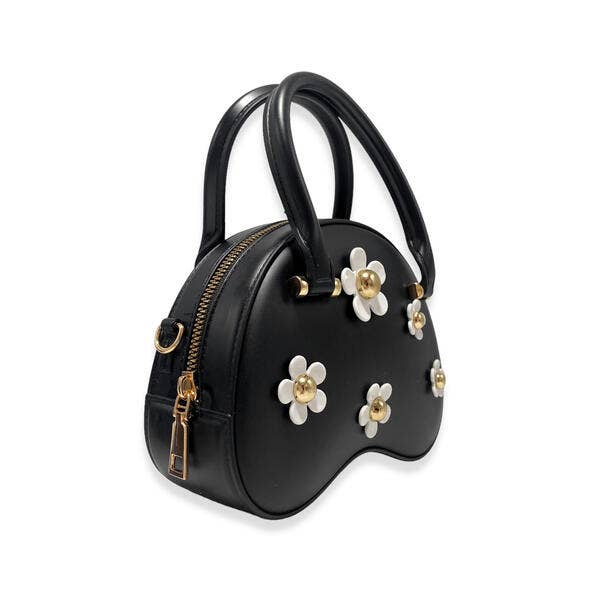 B3005 Floral Matt Jelly Dome Purse (3 Colors): PINK