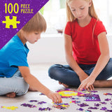 Glow in The Dark 100 Piece Galaxy Jigsaw Puzzle for Kids