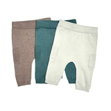 Baby Side Pocket Sweater Knit Pants FW23 (Organic Cotton): 0-3 Month / Teal Blue