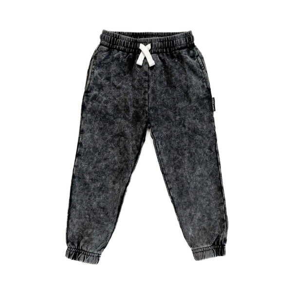 ACID WASH JOGGERS - CHARCOAL