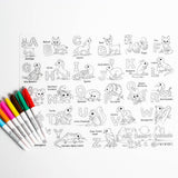 Silicone Reusable Coloring Mat Kids Bundle - Desert Animals