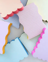 Scalloped Shaped Notepad | Lilac + Hot Pink