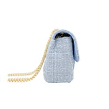 Classic Large Tweed Handbag: Green