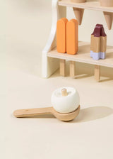 Wooden Ice Cream Stand and Accessories