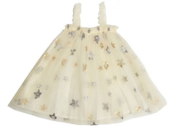 Sequin Star Dress: 0-12mo