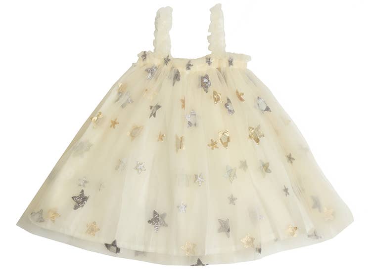 Sequin Star Dress: 0-12mo