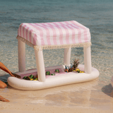 Pink Floating Cabana Bar