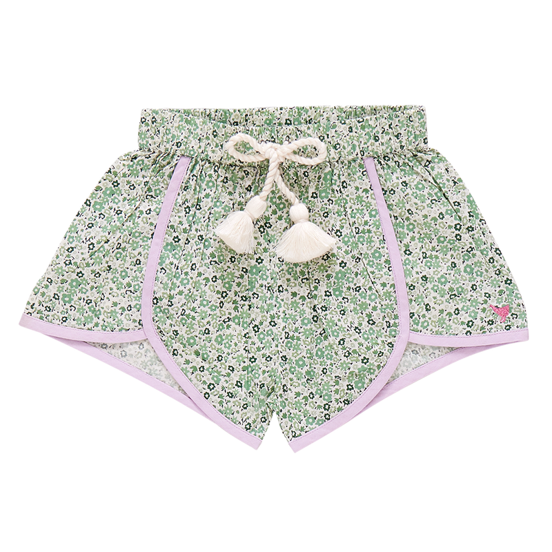 Millie Short Green Mini Ditsy