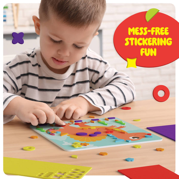 Mess-Free Foam Sticker Art Craft Kit for Kids, Toddler Craft