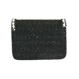 B1306 Pearl Trim Tweed Purse (2 Colors): White