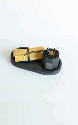 Candle Tray set 3-Piece Palo Santo: Navy