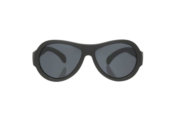 Jet Black Baby and Kid Aviator Kids Sunglasses: 0-2Y / Aviators