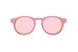 Pretty in Pink Polarized Keyhole Sunglasses w/ Mirrored Lens: Ages 3-5
