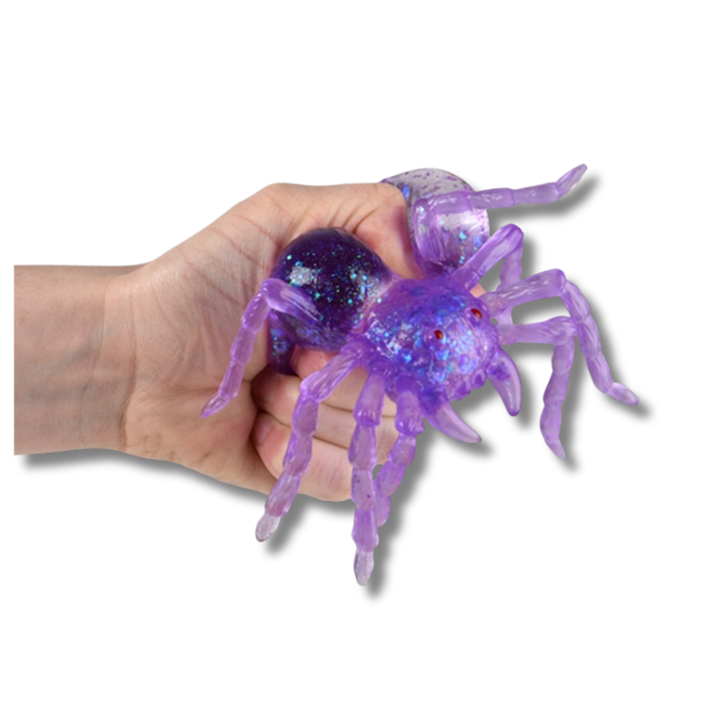 Halloween Squeezy Sugar Spider Fidget Kids Toy- Assorted