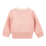 Lily Bow Pockets Sweater Knit Baby Cardigan: Rosewood Pink / 12-18M