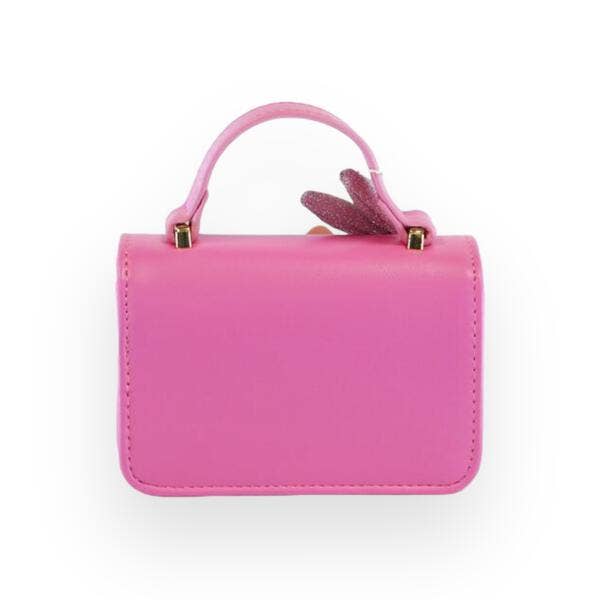B1207 Bunny Applique Purse (4 Colors): Fuchsia