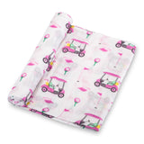 Baby Muslin Swaddle Blanket 47x47 Lil Miss Birdie
