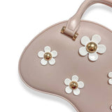 B3005 Floral Matt Jelly Dome Purse (3 Colors): PINK