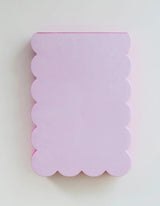 Scalloped Shaped Notepad | Lilac + Hot Pink