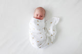 2-pack Cotton Swaddles - Bees/Dots