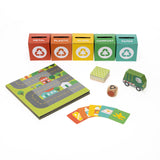 Book cover for "Rush to Recycle" by Chronicle Books, featuring colorful recycling-themed illustrations.