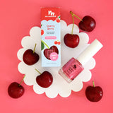 20 FREE Water Based Scented Scratch Off Kids Nail Polish: Cherry Berry - Bright Pink