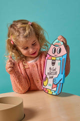 Colorful Montessori Shapes Stickers Book by OMY featuring various shape stickers on pages for early learning activities.