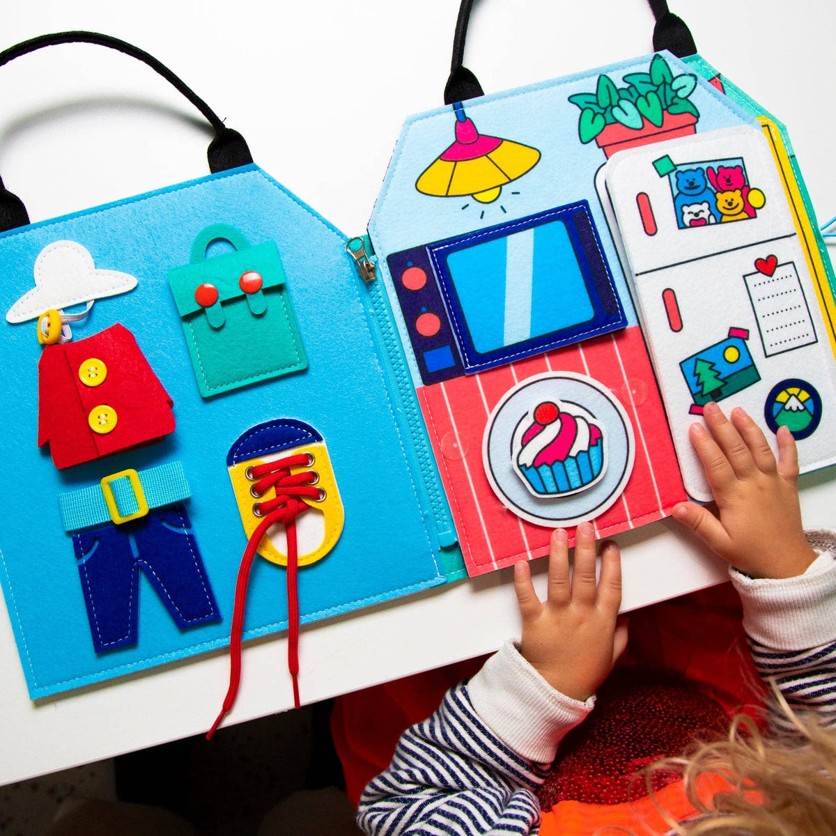Colorful Montessori Play Kit by OMY featuring educational toys and activities for early childhood learning and development.