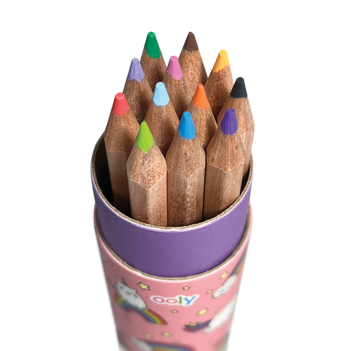 Draw 'n' Doodle Mini Colored Pencils + Sharpener - Set of 12: NAVY