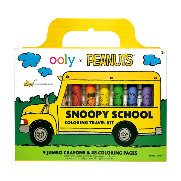 OOLY x Peanuts Snoopy School Coloring Travel Kit