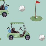 Bamboo Baby Convertible Zipper Pajama Golf A Round: