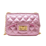 Metallic Classic Mini Purse: Lilac