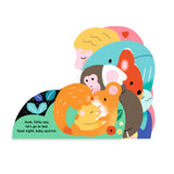 Illustration from Bedtime Kisses by Chronicle Books, showing a cozy scene with children and animals preparing for bed.