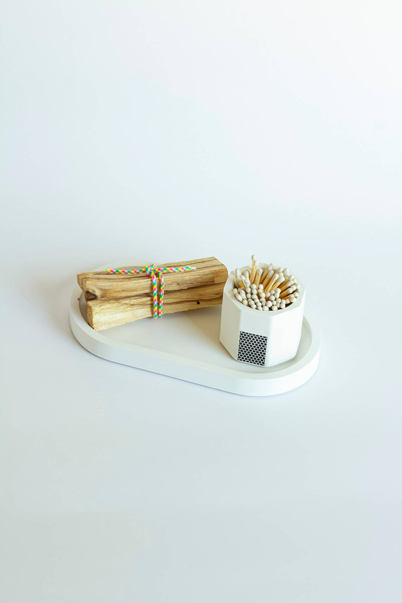 Candle Tray set 3-Piece Palo Santo: Navy