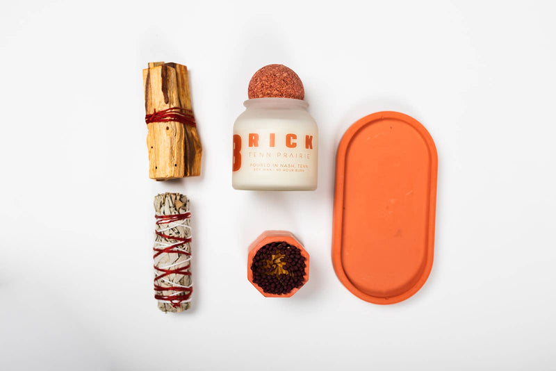 Candle Tray set 3-Piece Palo Santo: Navy