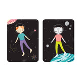 Space Cat Magnetic Tin by Chronicle Books featuring a playful space-themed cat design on a metal tin container.