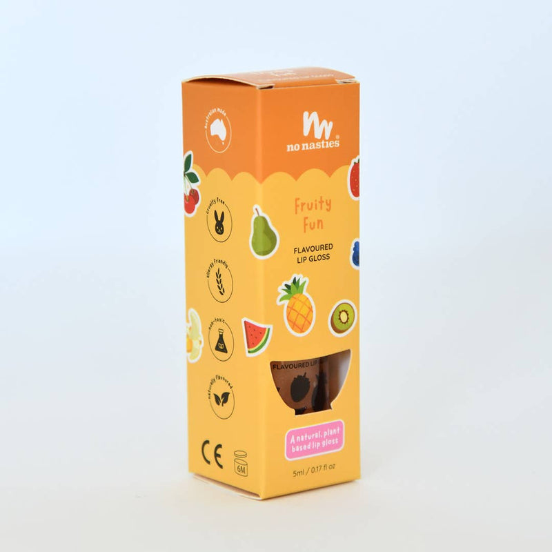 Natural Kids Lip Gloss Wands - Multiple Flavours available: Strawberry Cupcake - Pink