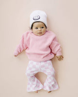 Checkered Flare Pants | Pink: 12-18 m