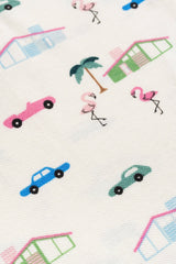 Baby Shorty Polo Romper_Retro Palm Springs: Boy / Retro Palm Springs