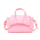 Big Bow Baguette Handbag: Pink