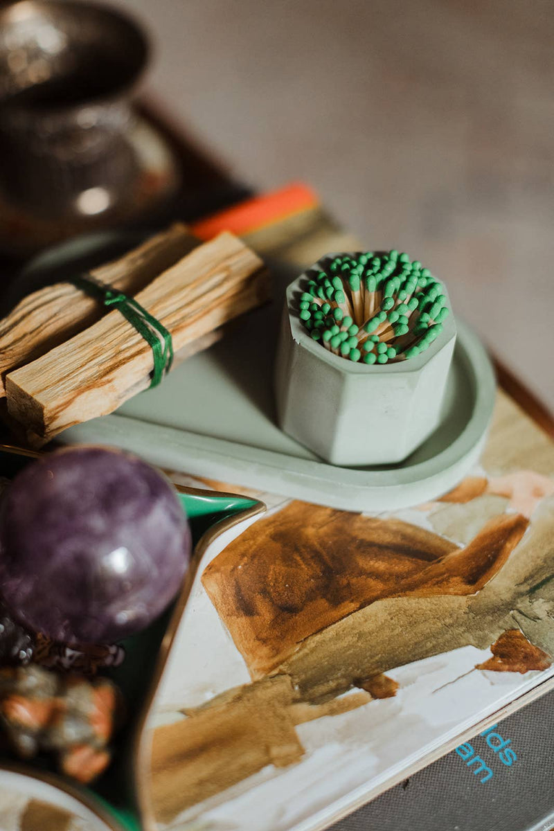Candle Tray set 3-Piece Palo Santo: Navy
