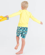 Boys Fish Friends Swim Trunks: Blue / 12-18m