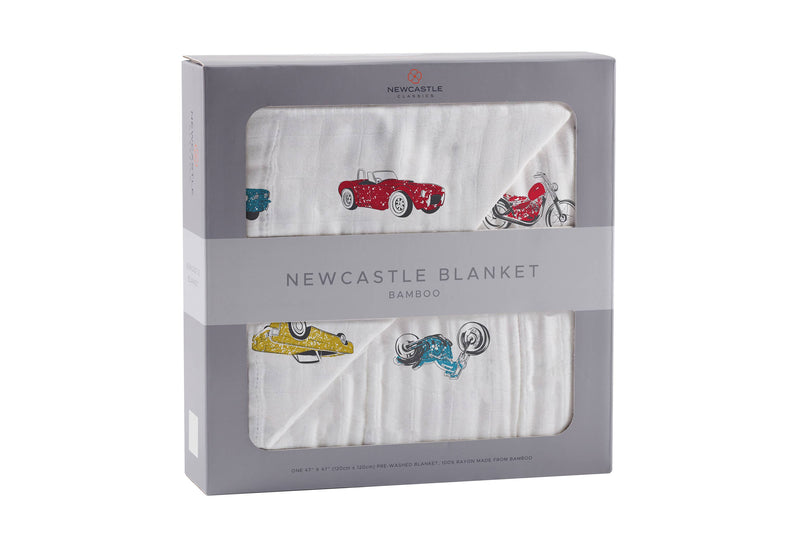 Vintage Muscle Cars and Motorcycles Newcastle Blanket