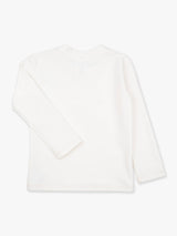 Boys White Long Sleeve Rash Guard: White
