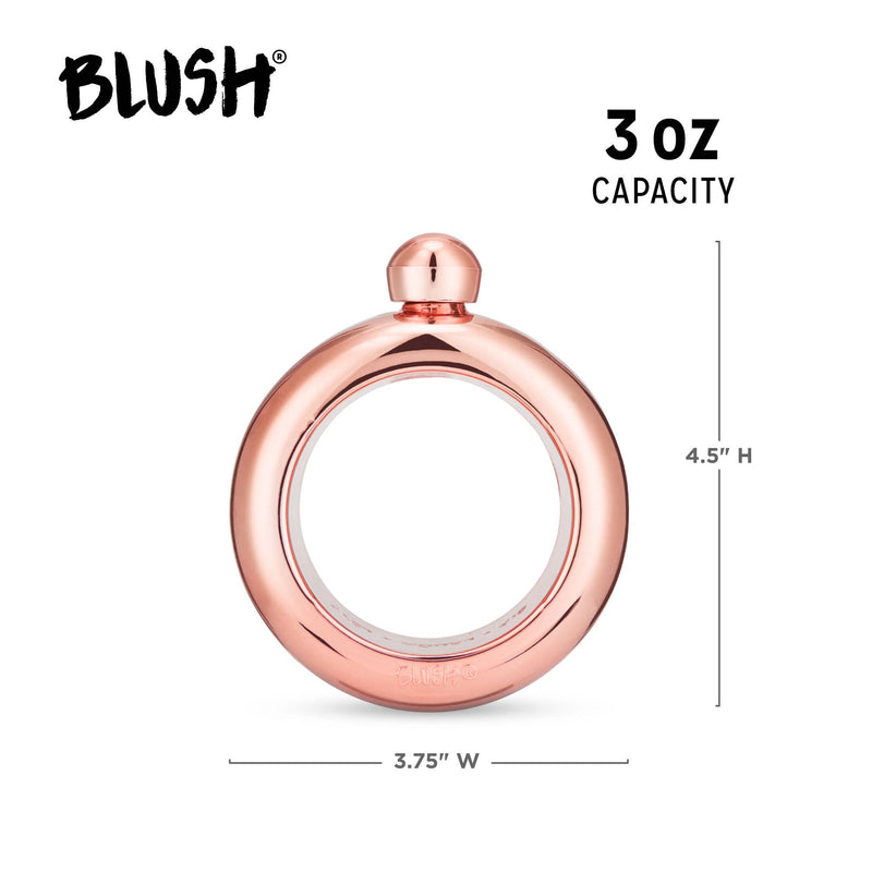 Rose Gold Plastic Bangle Flask